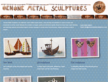 Tablet Screenshot of oenonemetalsculptures.co.uk